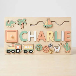 Puzzle personnalisé prénom en bois