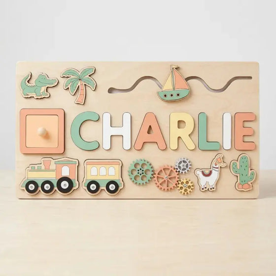 Puzzle personnalisé prénom en bois